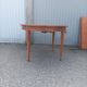 Old dining table wood brass vintage Scandinavian teak