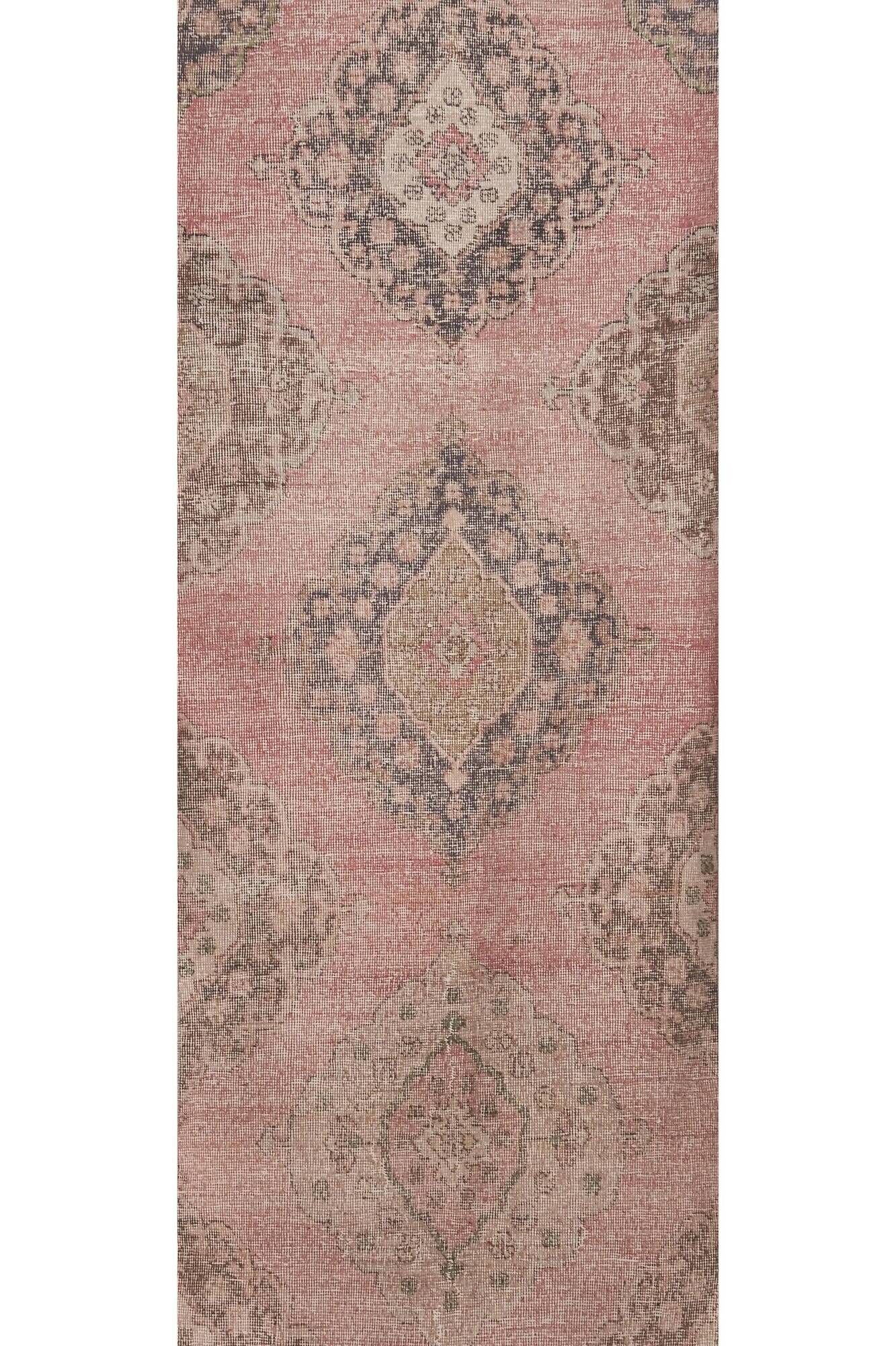 Vintage Turkish hallway rug 80x763 cm