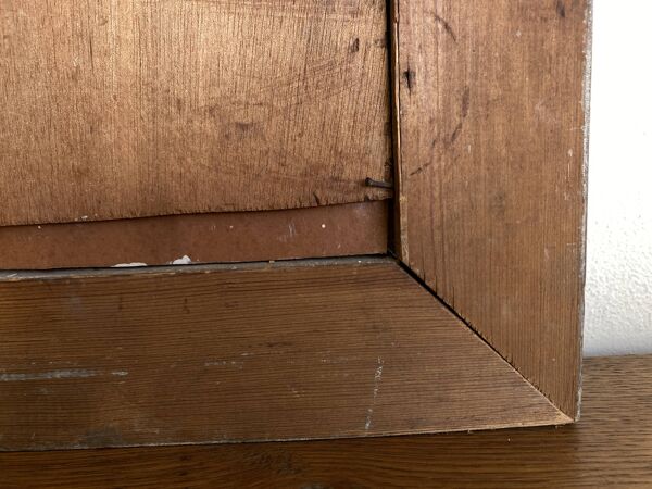 Portrait d'homme moderniste huile sur panneau 1947