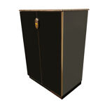 Black glass  bar, 1970s