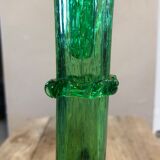 Bubbled glass decanter signed Biot