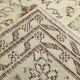5x9 faded beige wool handknotted oushak rug, 276x166cm