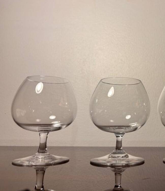 2 verres Baccarat dégustation cognac