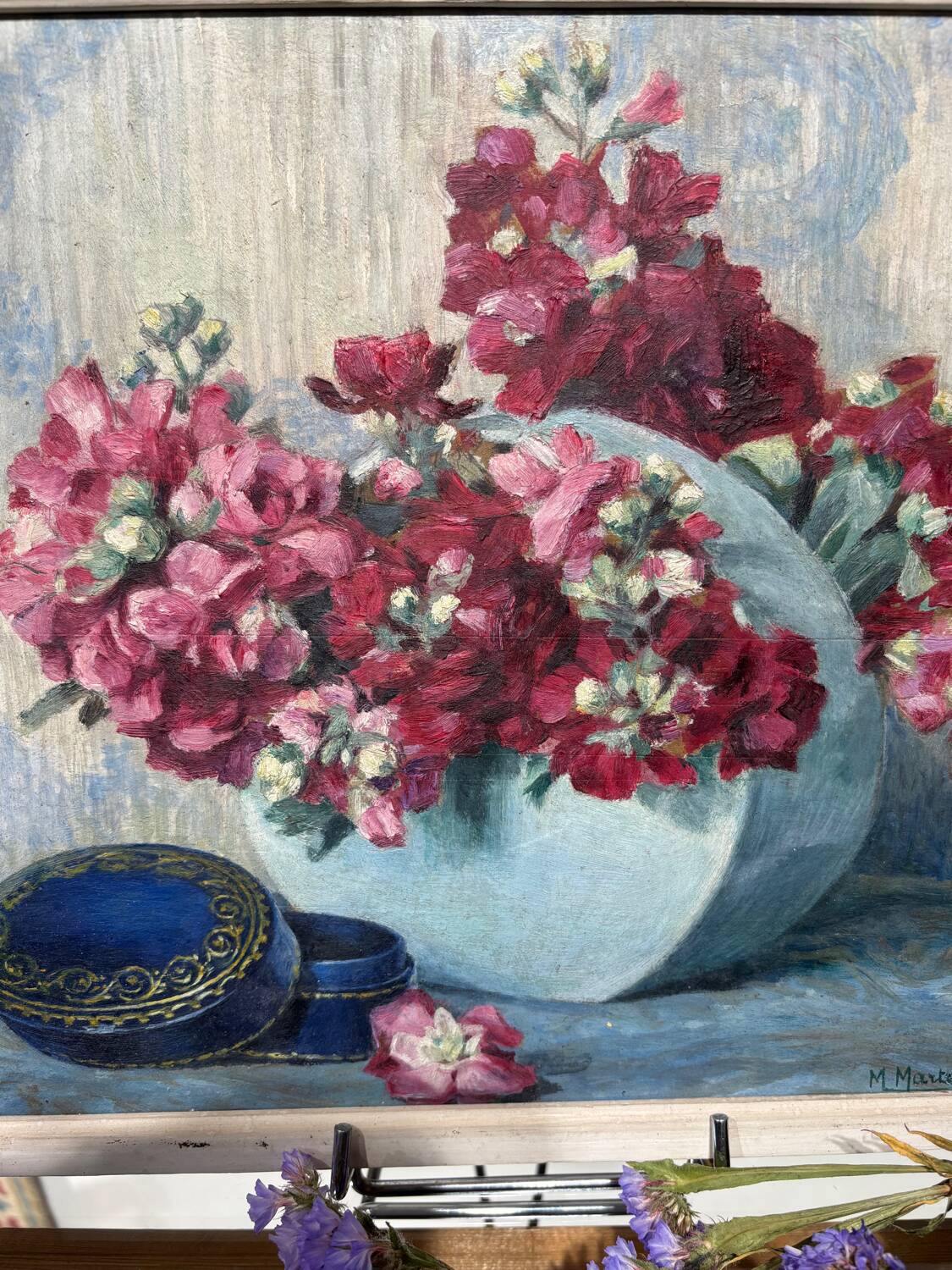 Old painting signed M. Martel-Adam (19th/20th century)