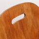 Chair, wood, handle and smoked metal