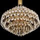 Vintage XXL Luxury Golden Chandelier Fine Gold and Crystal , 60 70 years