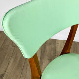 Duo de chaises hêtre et vinyle
