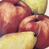 Ceramic salad bowl apples and pears Ter Steege Rÿssen vintage