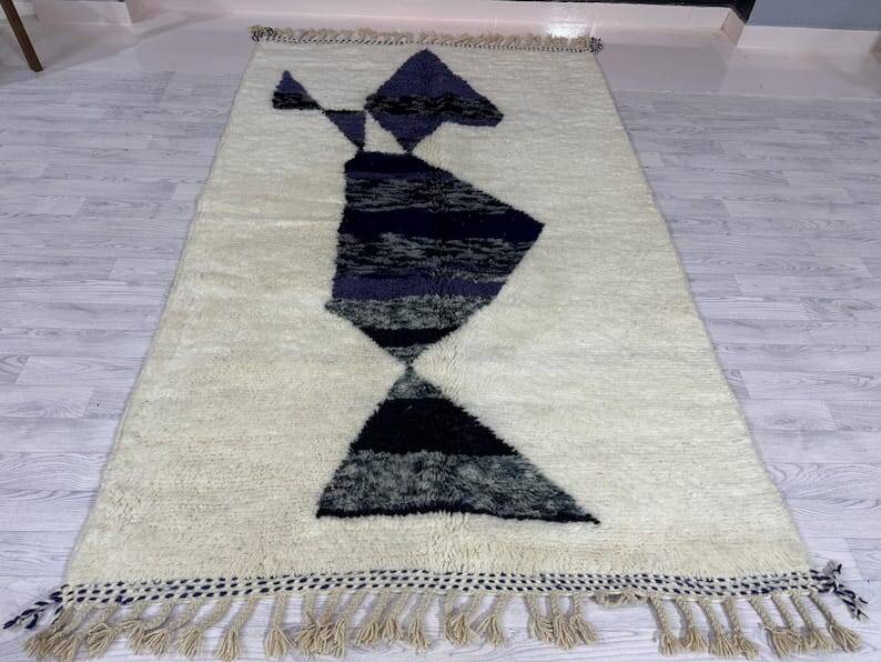 Beni Ouraine wool rug, size 150 x 250 cm