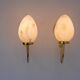 Vintage Scandinavian wall lights, 1980s, set of 2