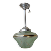 Glass ceiling pendant light