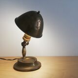 World War 2 WWII portable adjustable brass table lamp 1940s