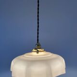 Old pink opaline pendant light