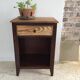 Vintage compas legs bedside table