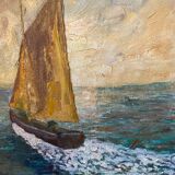 Sailing boat signed Gervais