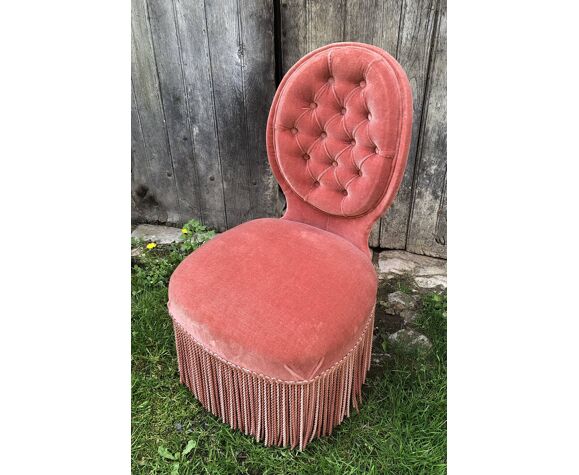 Fauteuil crapaud velours
