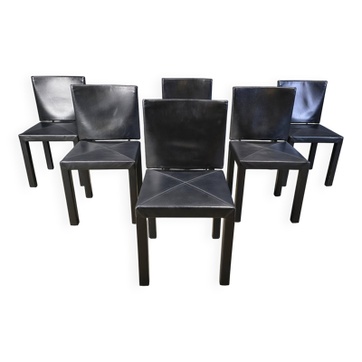 Chaises de salle à manger Arcadia par Paolo Piva pour B&B Italia, ensemble de 6.