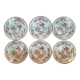 Sarreguemines Minton 252 set of 6 plates + 1 gift, 21 cm diameter