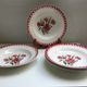 Set of 11 plates signed Mignardises Sarreguemines hand painted decor