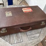 vintage leather suitcase