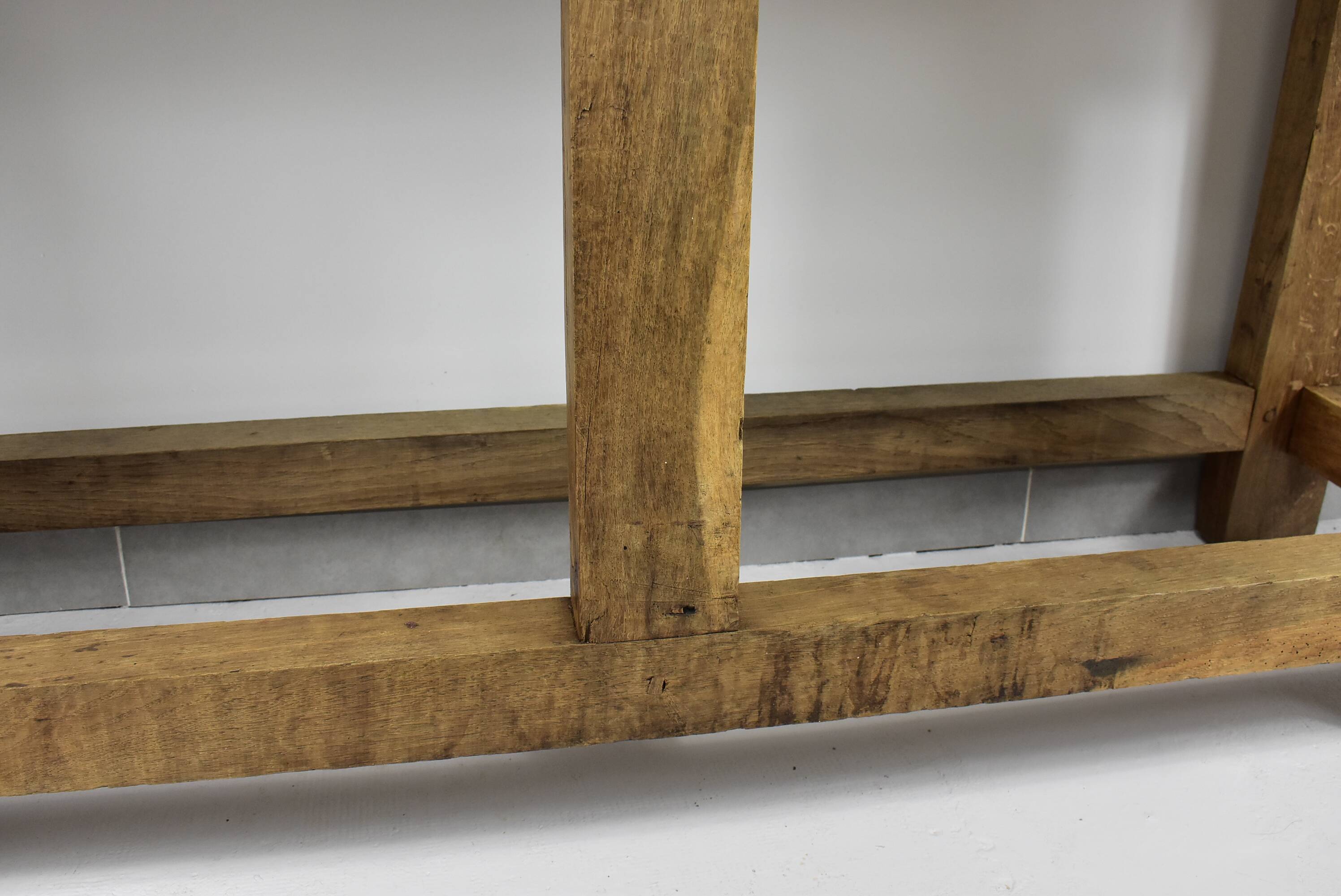 Former oak carpenter's workbench