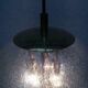 Large glass and brass planet ball pendant lamp from the mid-century German space age, 1960s.