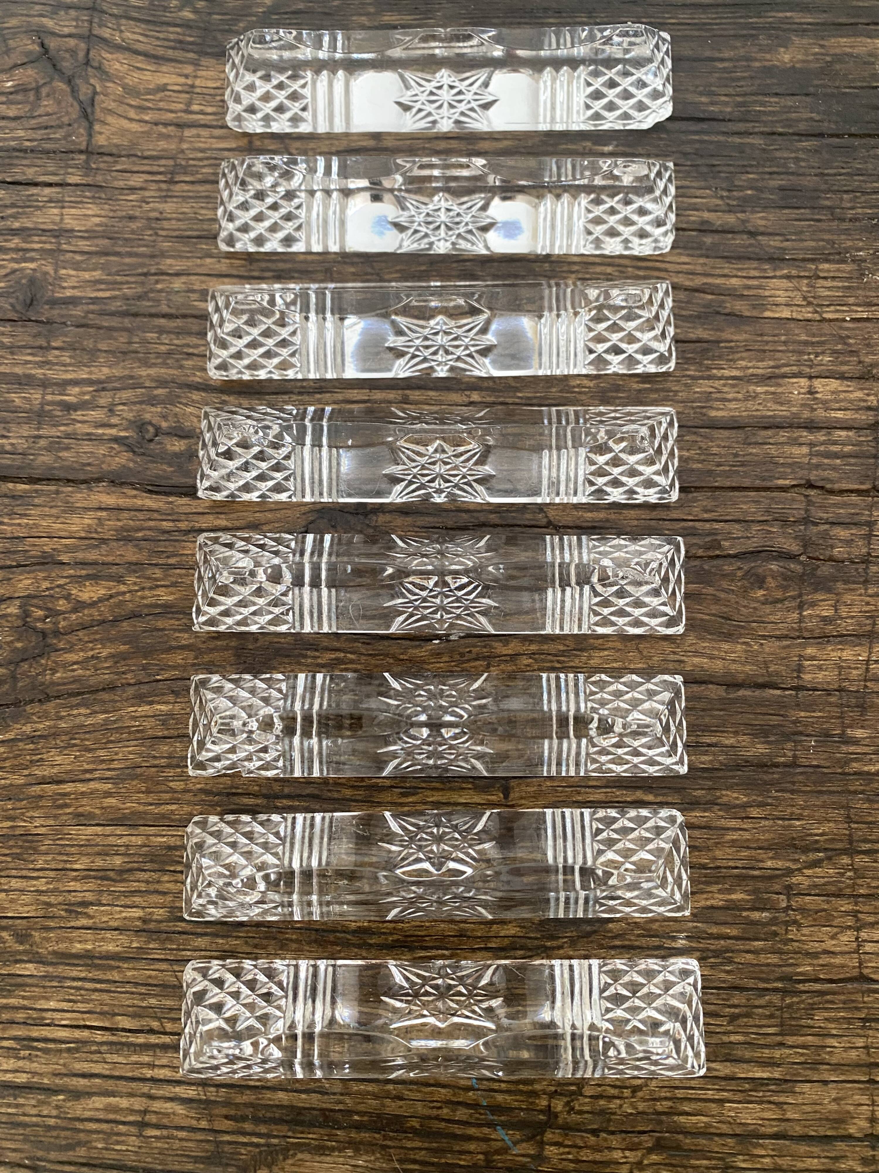 Porte couteaux vintage en verre