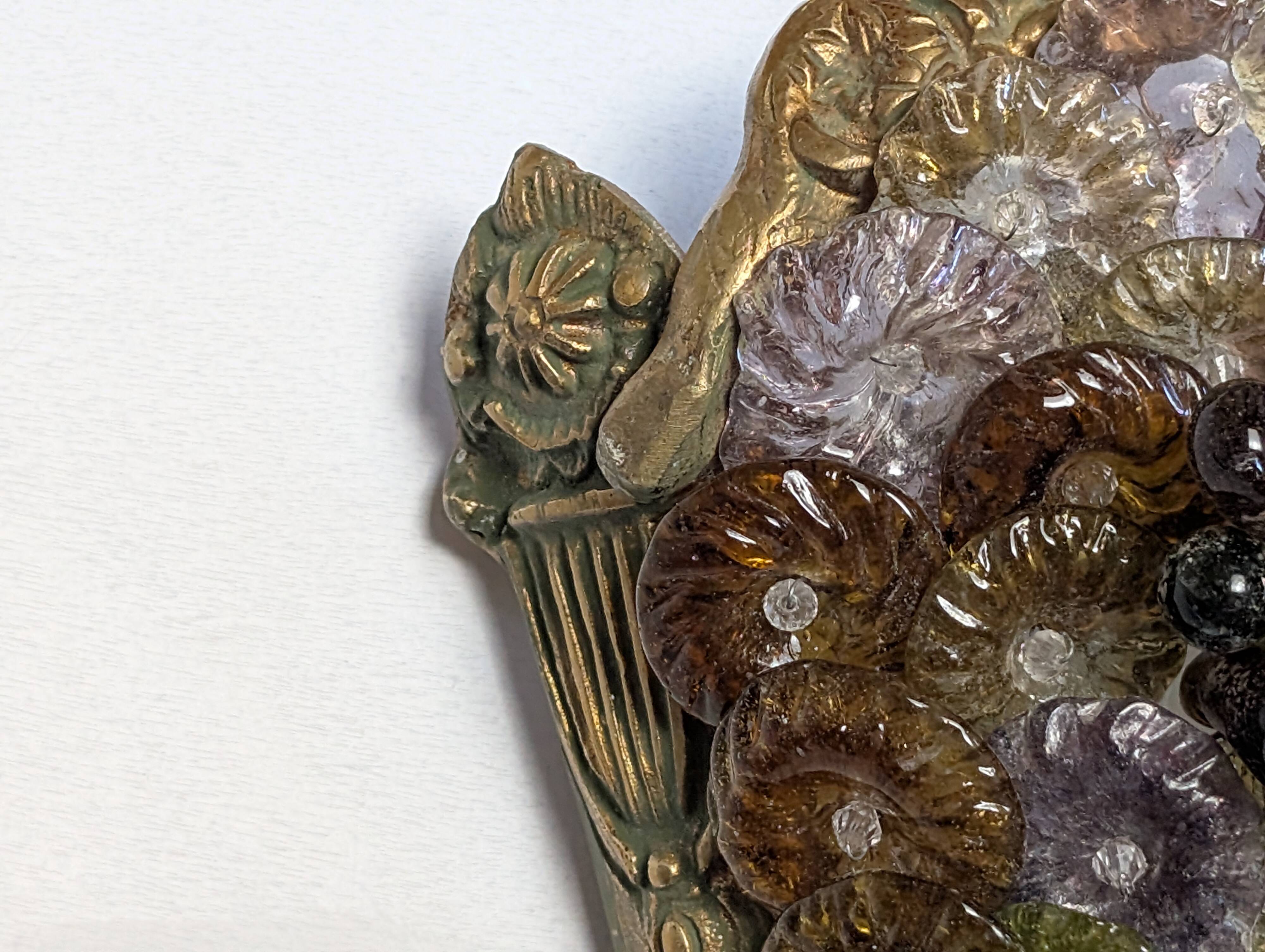 Pair of Art Deco Murano wall lights