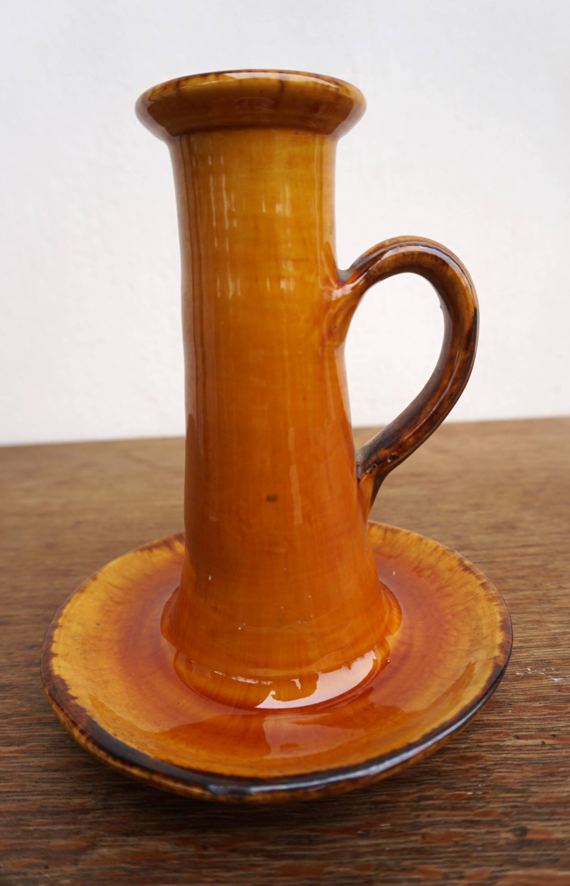 Glazed ceramic hand candle holder 1950s/60s