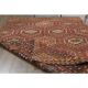 1970s Vintage Turkish Oushak Handmade Wool Cotton Red Area Rug 169x280