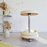Rolling bar - vintage yellow design serving trolley
