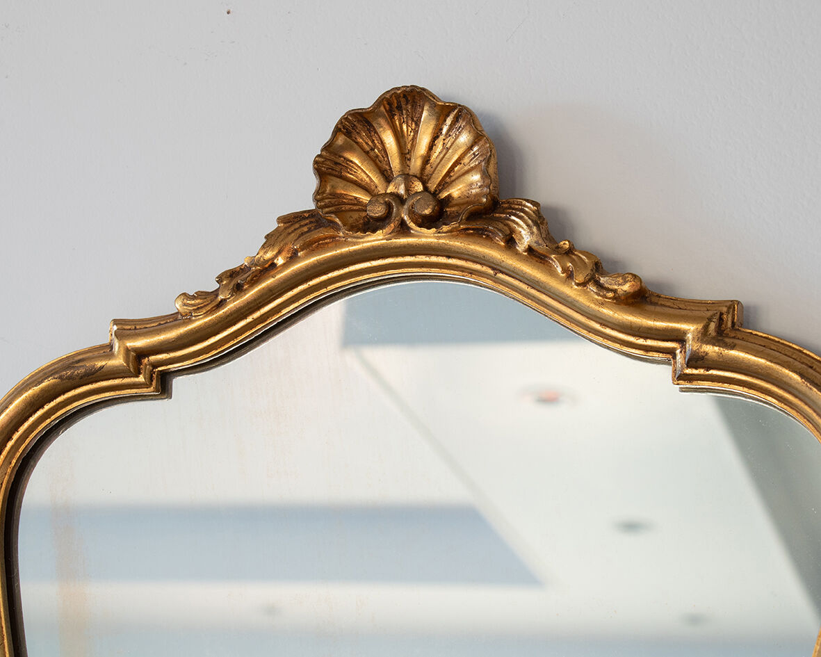 Golden mirror 53x33cm