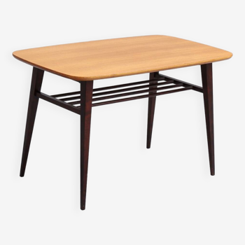 Vintage teak coffee table 91x56 cm double top 1960 denmark