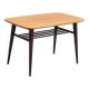 Table basse vintage teck de 91x56 cm double plateau 1960 danemark