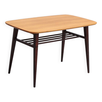 Table basse vintage teck de 91x56 cm double plateau 1960 danemark