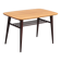 Table basse vintage teck de 91x56 cm double plateau 1960 danemark