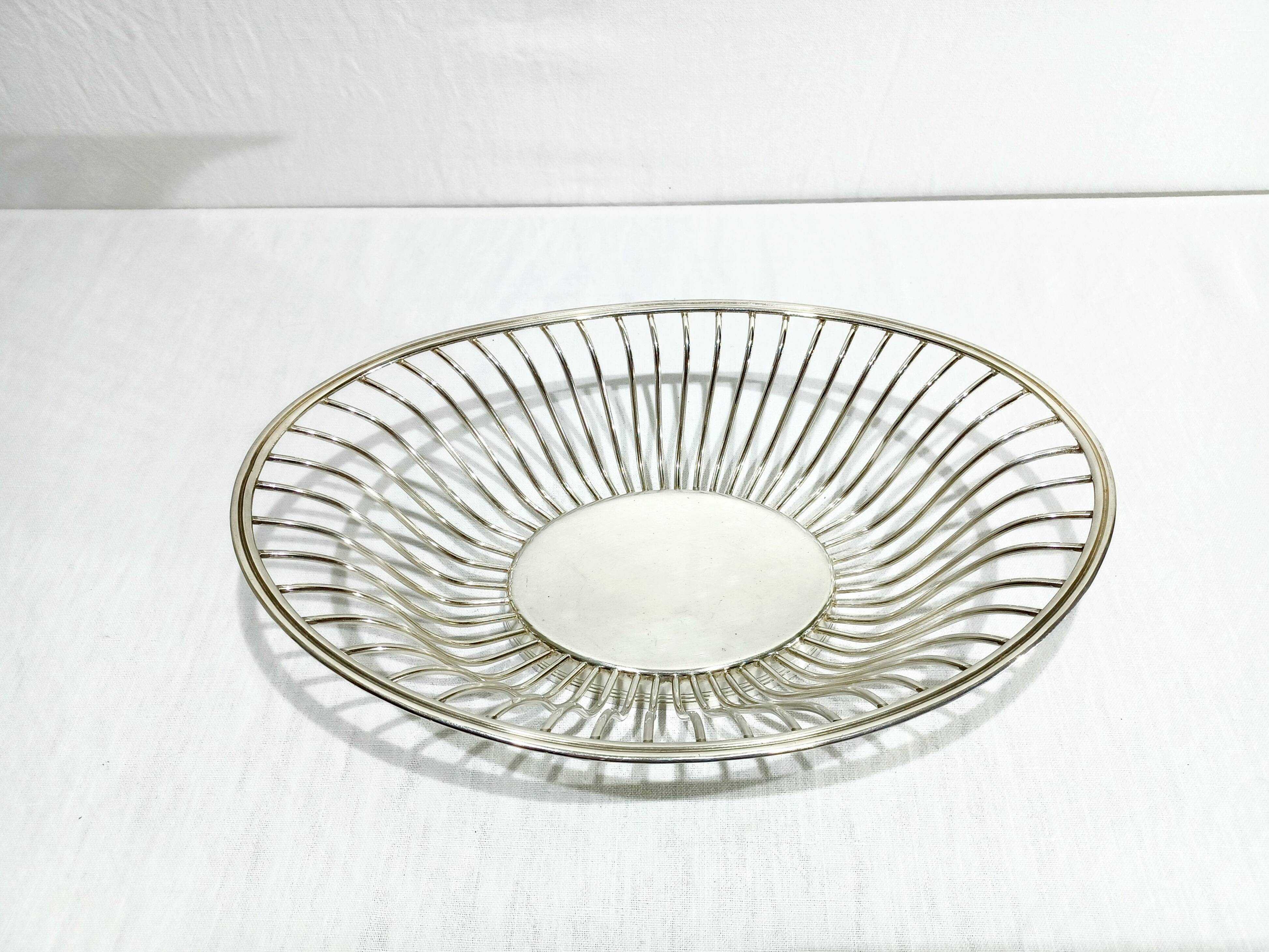 SILVER METAL BANQUETTE CHRISTOFLE GALLIA COLLECTION