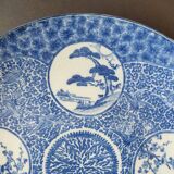 Dish blue and white print japan 30.5 cm