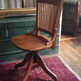 American oak office chair 1950