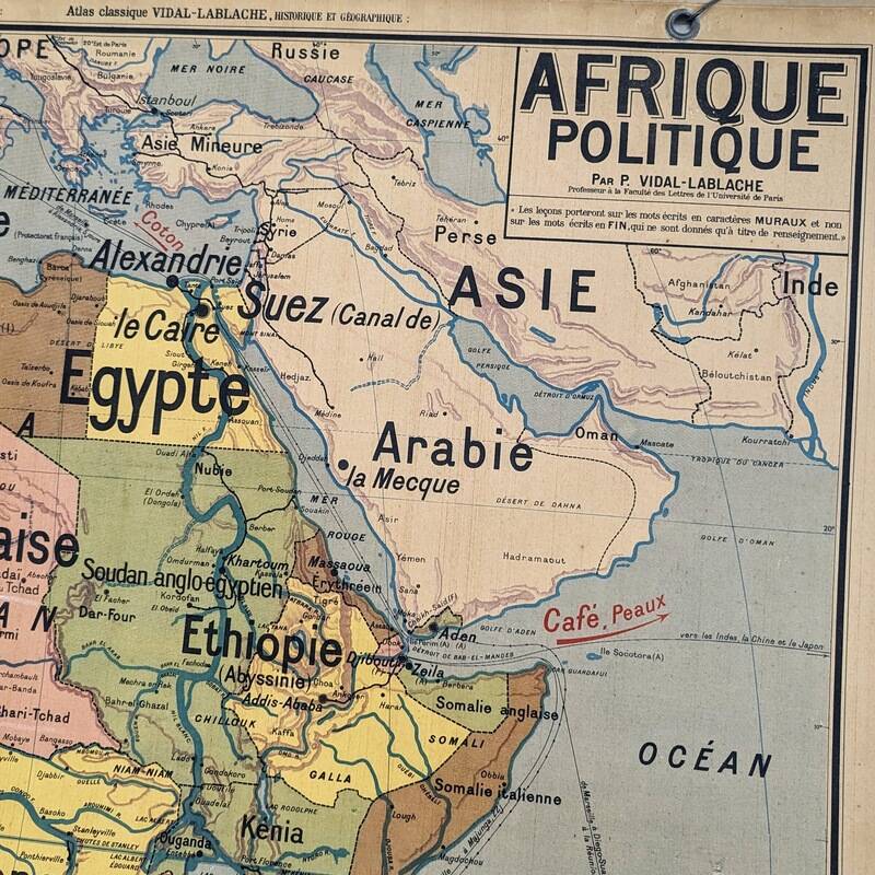 Videl lablache school map - n°17 political africa