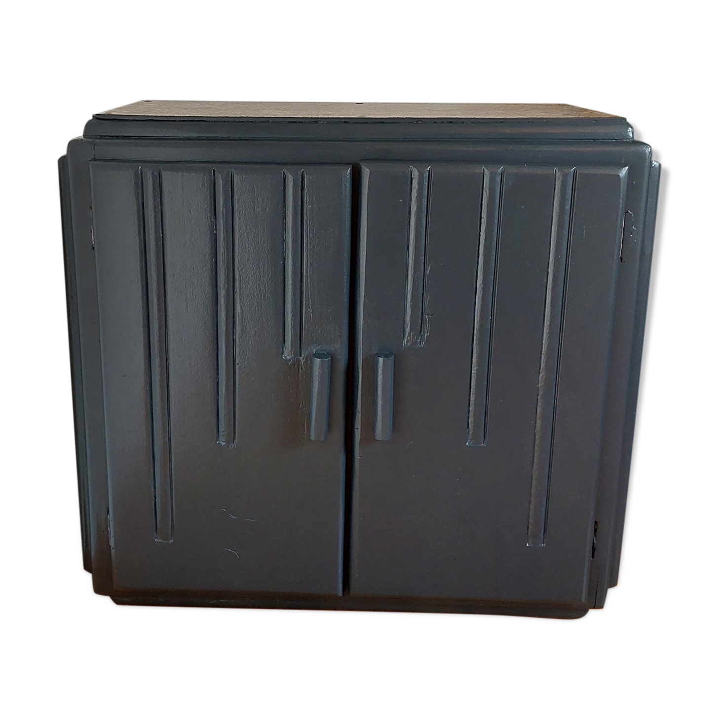 Charcoal grey sideboard, marble top