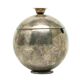 Mid-century modern sugar bowl, silver-plated brass, HEFRA, Poland, 1960s