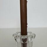 Vintage glass candle holders