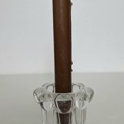 Vintage glass candle holders