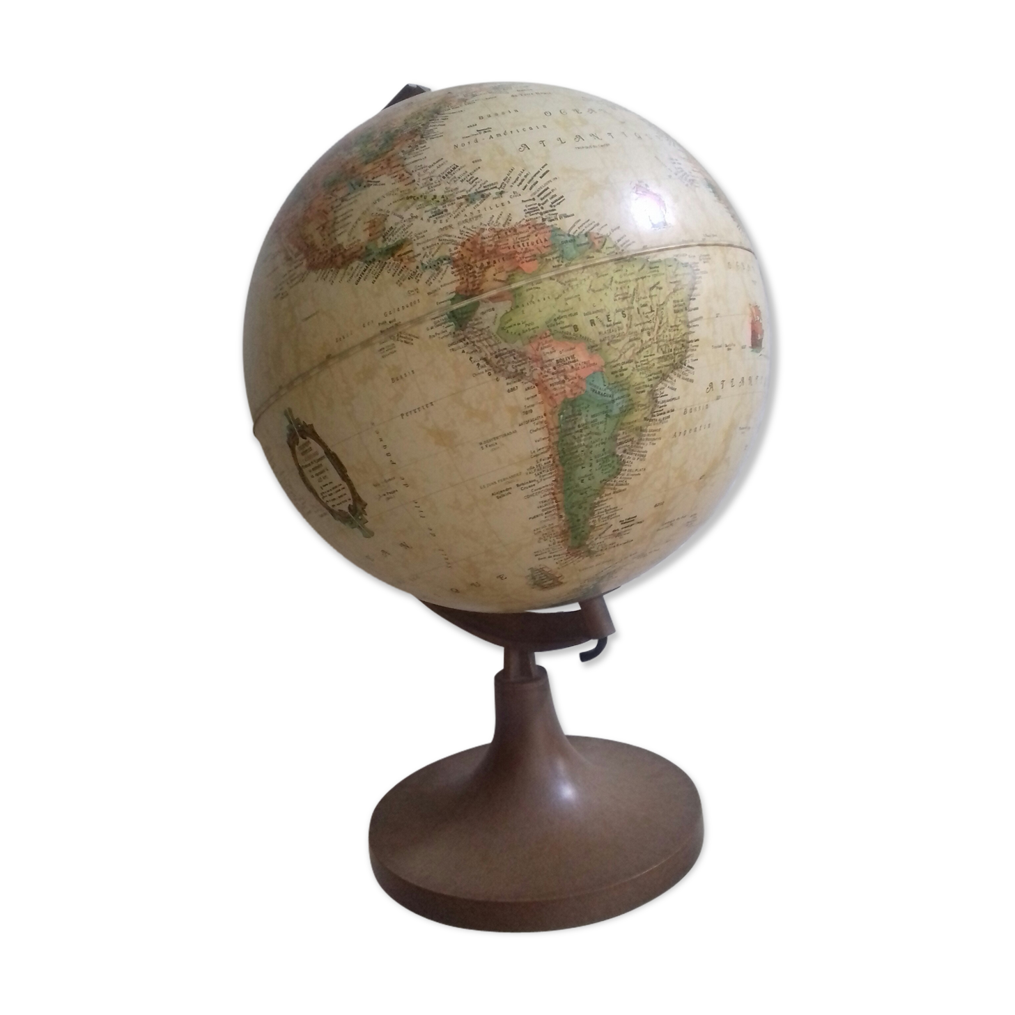 Lamp globe land map