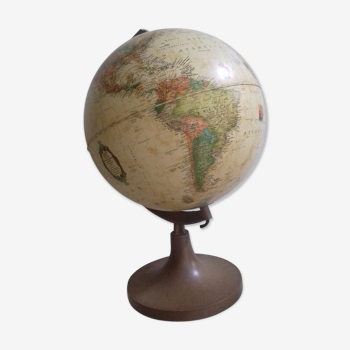 Lamp globe land map