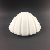 Shell-Shaped Opaline Glass Wall Light/Sconce from Limburg, Germany, 1970s