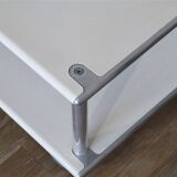 Designer coffee table in metal and lacquer 1970