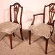 set of 6 chairs and two armchairs in mahogany from the 19th century