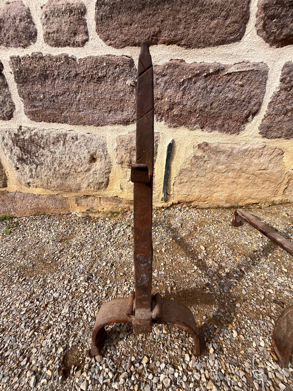 Pair of antique andirons